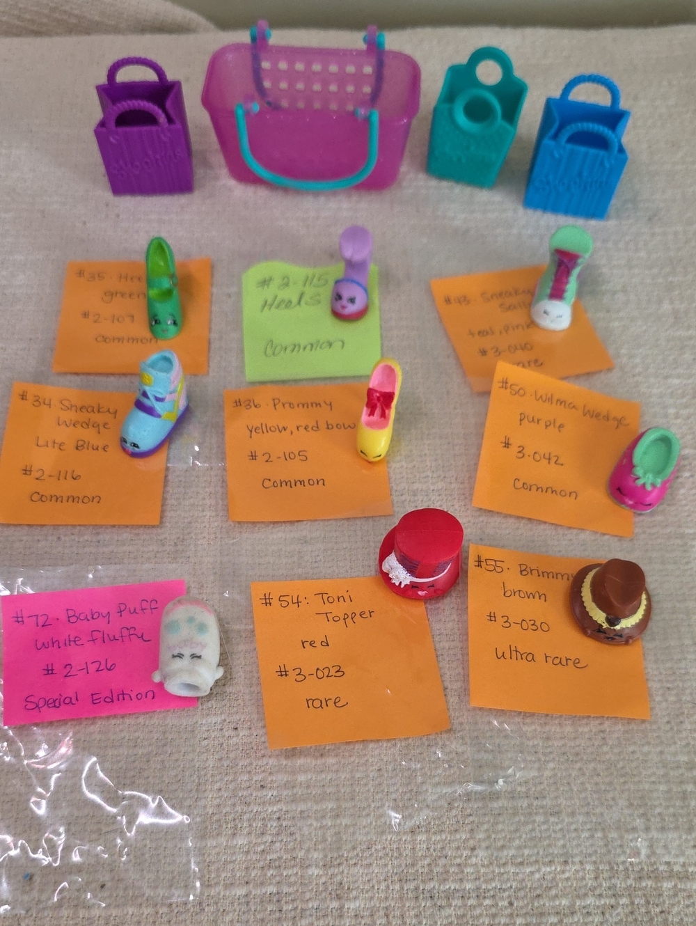 Shopkins Fashion Lot 9 Figures Ultra Rare Brimmy Special Edition Baby Puff